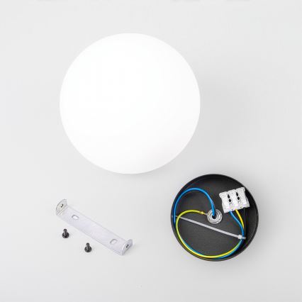 Φωτιστικό οροφής MOONLIGHT 1xE27/15W/230V Ø 16 cm μαύρο