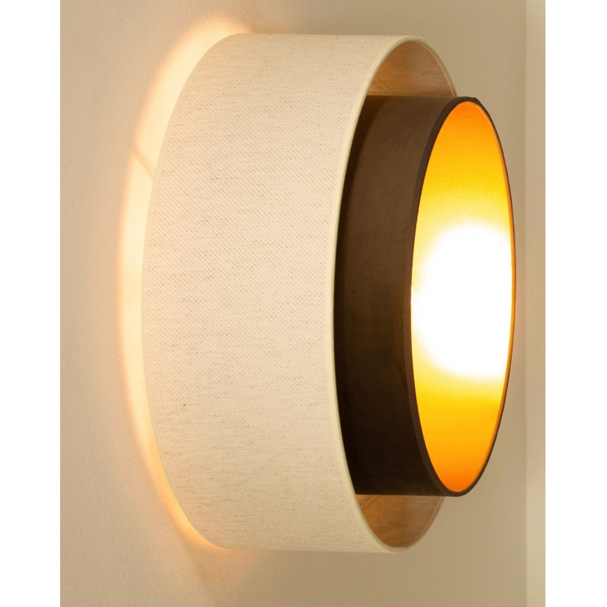 Φωτιστικό οροφής NATIA 1xE27/60W/230V λευκό/καφέ