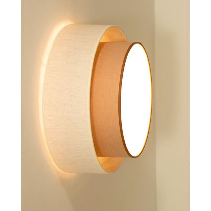 Φωτιστικό οροφής NATIA 1xE27/60W/230V λευκό/καφέ