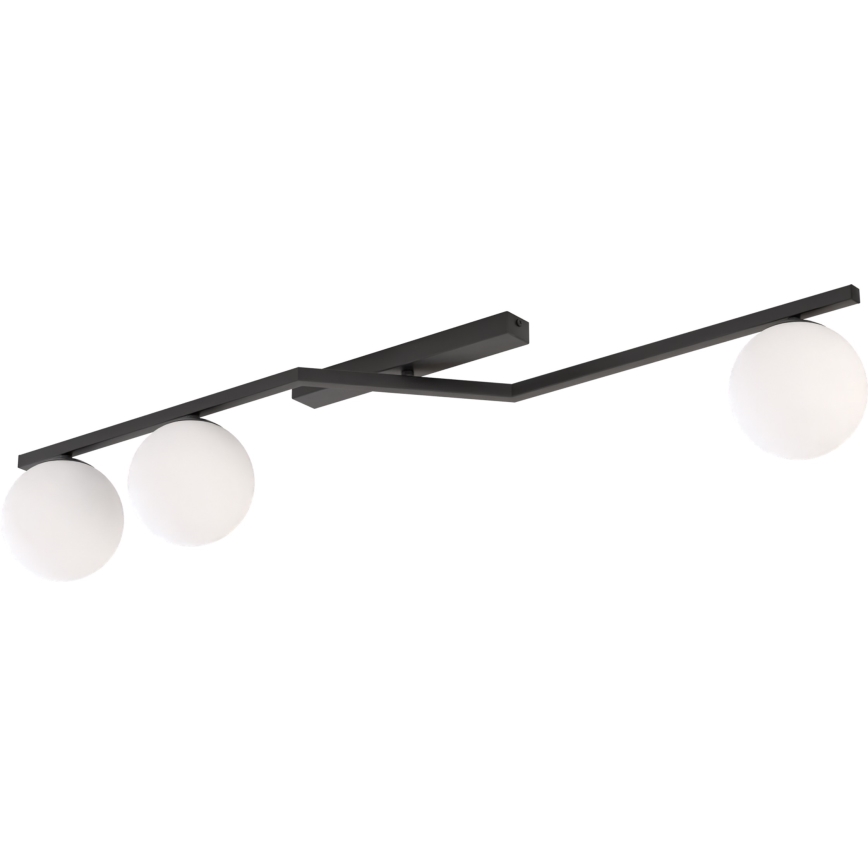 Φωτιστικό οροφής NATON 3xE14/10W/230V μαύρο/λευκό