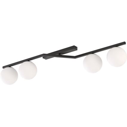 Φωτιστικό οροφής NATON 4xE14/10W/230V μαύρο/λευκό