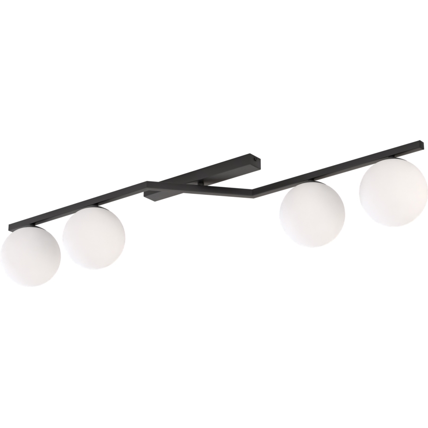 Φωτιστικό οροφής NATON 4xE14/10W/230V μαύρο/λευκό