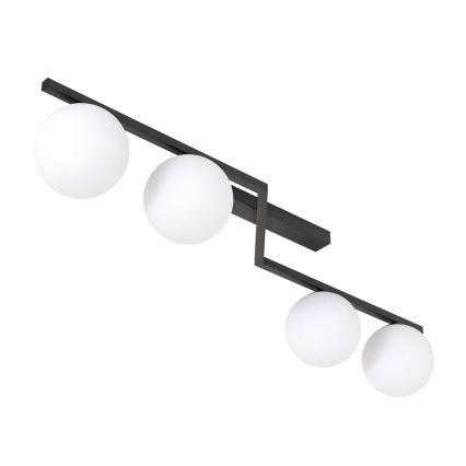 Φωτιστικό οροφής NATON 4xE14/10W/230V μαύρο/λευκό