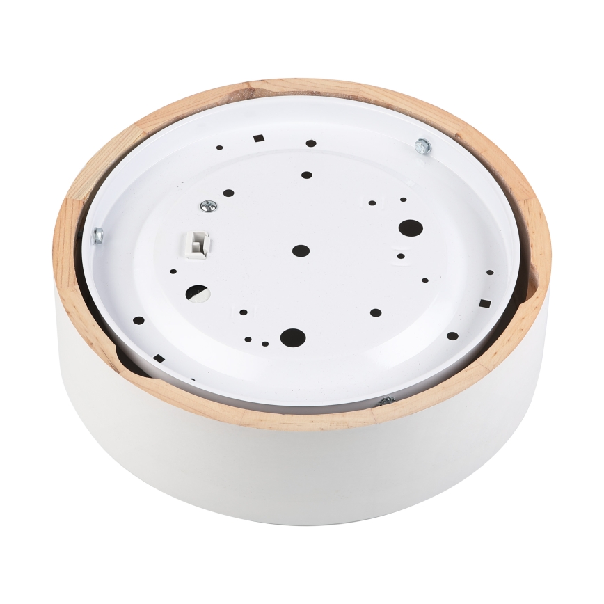 Φωτιστικό οροφής NATURAL 1xE27/15W/230V, διάμ. 27,5 εκ., πεύκο/λευκό