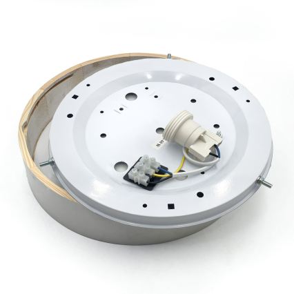 Φωτιστικό οροφής NATURAL 1xE27/15W/230V, διάμ. 27,5 εκ., πεύκο/λευκό