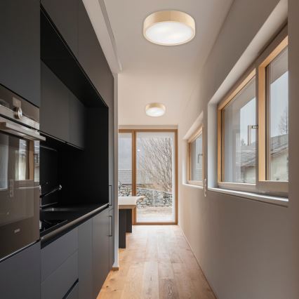 Φωτιστικό οροφής NATURAL 2xE27/60W/230V, διάμ. 37,5 εκ., από πεύκο