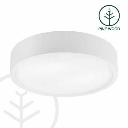 Φωτιστικό οροφής NATURAL 3xE27/15W/230V Ø 37,5 εκ. πεύκο/λευκό
