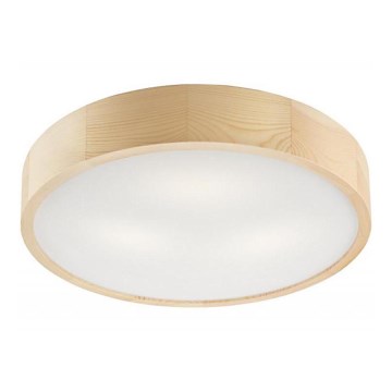 Φωτιστικό οροφής NATURAL 3xE27/60W/230V, διάμετρος 47,5 cm, πεύκο