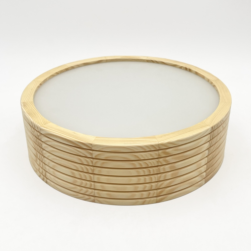 Φωτιστικό οροφής NATURAL MODERN 1xE27/15W/230V Ø 27,5 εκ. από πεύκο