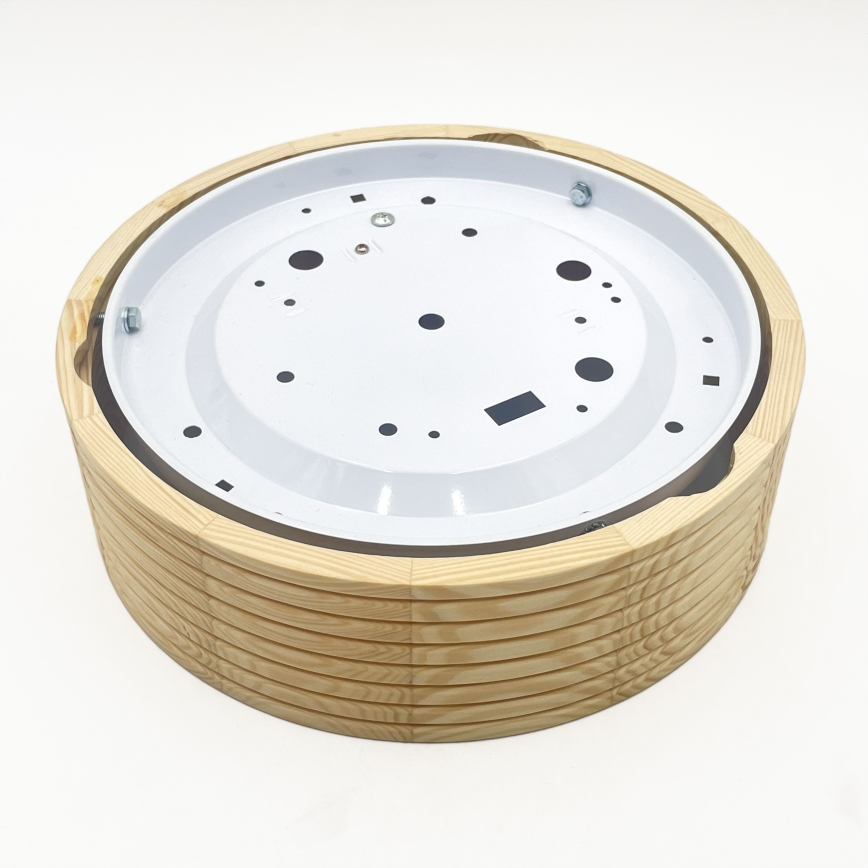 Φωτιστικό οροφής NATURAL MODERN 1xE27/15W/230V Ø 27,5 εκ. από πεύκο
