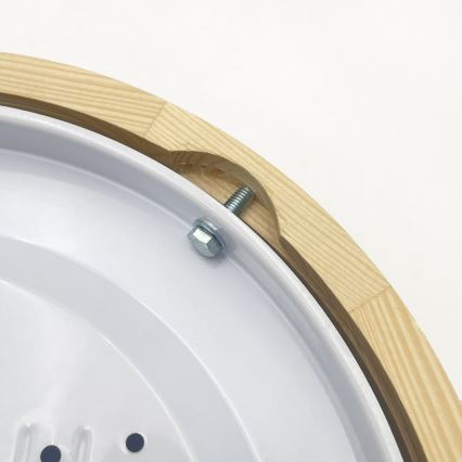 Φωτιστικό οροφής NATURAL MODERN 1xE27/15W/230V Ø 27,5 εκ. από πεύκο