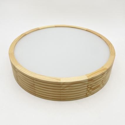 Φωτιστικό οροφής NATURAL MODERN 2xE27/15W/230V Ø 37,5 cm από πεύκο