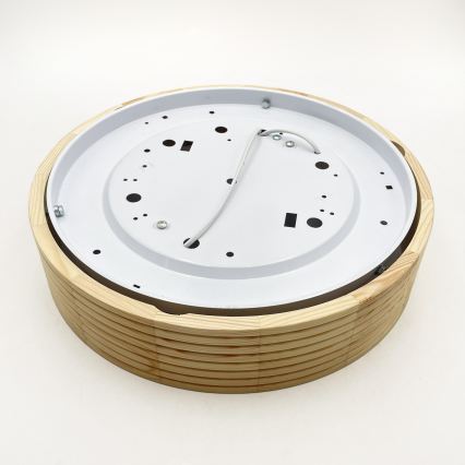 Φωτιστικό οροφής NATURAL MODERN 2xE27/15W/230V Ø 37,5 cm από πεύκο