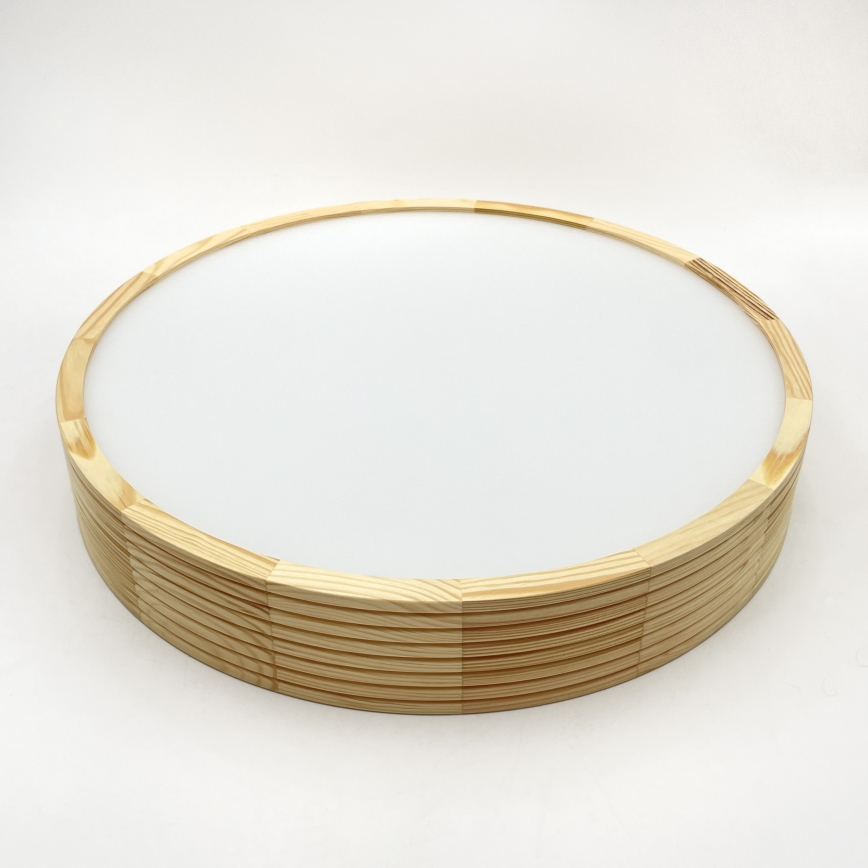 Φωτιστικό οροφής NATURAL MODERN 3xE27/15W/230V, διάμετρος 47,5 cm, από πεύκο