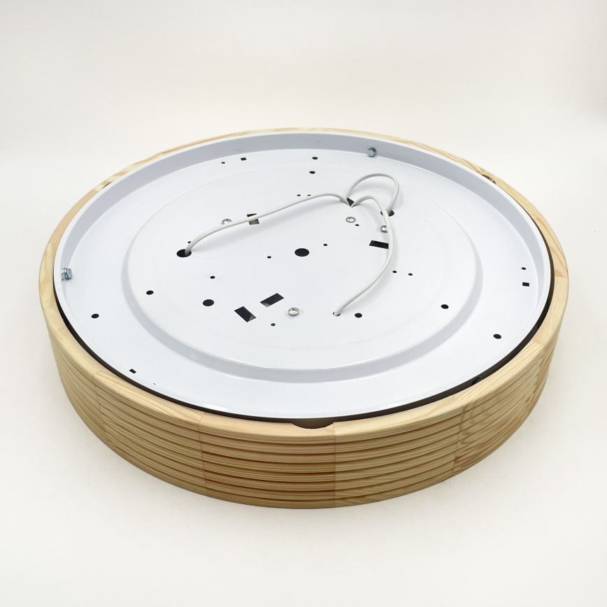 Φωτιστικό οροφής NATURAL MODERN 3xE27/15W/230V, διάμετρος 47,5 cm, από πεύκο