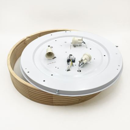 Φωτιστικό οροφής NATURAL MODERN 3xE27/15W/230V, διάμετρος 47,5 cm, από πεύκο