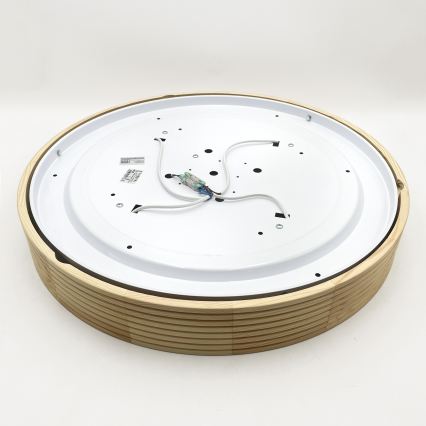 Φωτιστικό οροφής NATURAL MODERN 4xE27/15W/230V Ø 58 εκ. από πεύκο