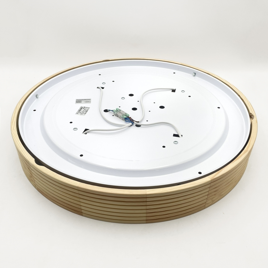 Φωτιστικό οροφής NATURAL MODERN 4xE27/15W/230V Ø 58 εκ. από πεύκο