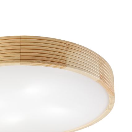 Φωτιστικό οροφής NATURAL MODERN 4xE27/15W/230V Ø 58 εκ. από πεύκο