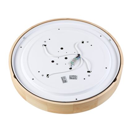 Φωτιστικό οροφής NATURAL MODERN 4xE27/15W/230V Ø 58 εκ. από πεύκο