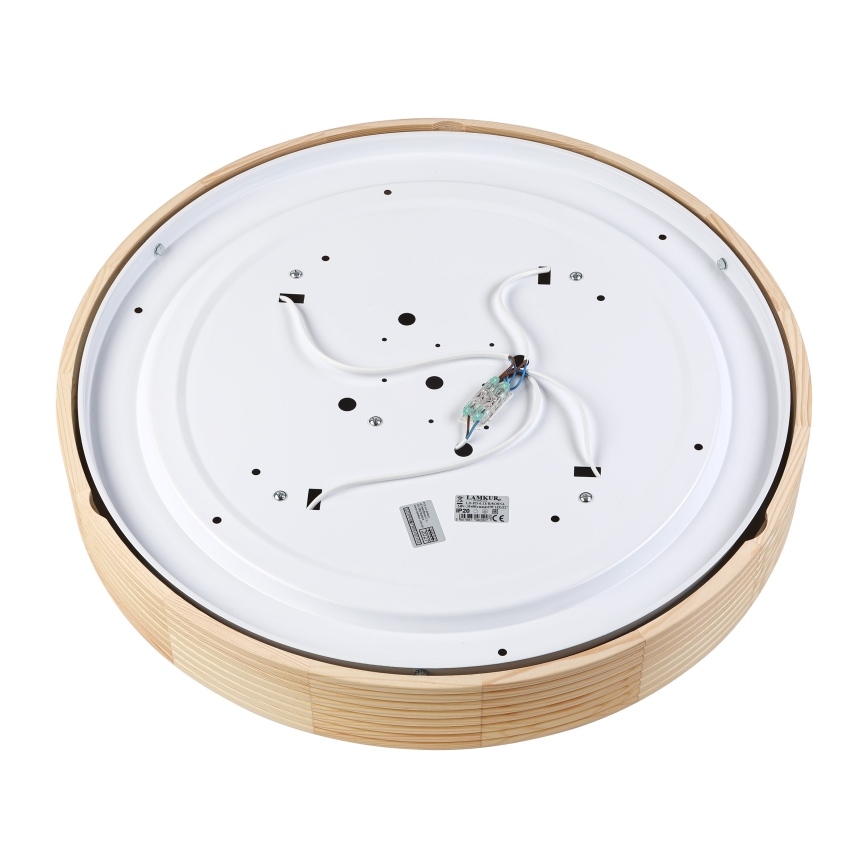 Φωτιστικό οροφής NATURAL MODERN 4xE27/15W/230V Ø 58 εκ. από πεύκο