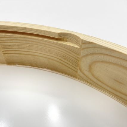 Φωτιστικό οροφής NATURAL MODERN 4xE27/15W/230V Ø 58 εκ. από πεύκο