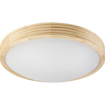 Φωτιστικό οροφής NATURAL MODERN SLIM 2xE27/15W/230V Ø 37,5 cm, από πεύκο