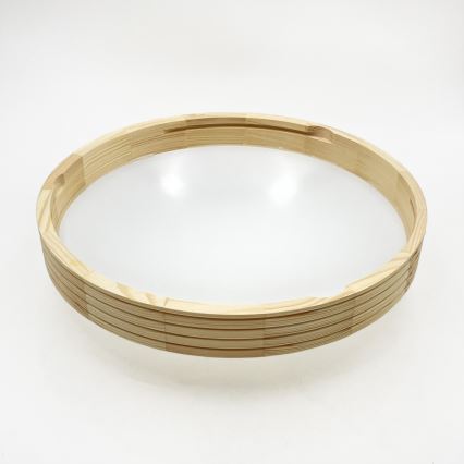 Φωτιστικό οροφής NATURAL MODERN SLIM 2xE27/15W/230V Ø 37,5 cm, από πεύκο
