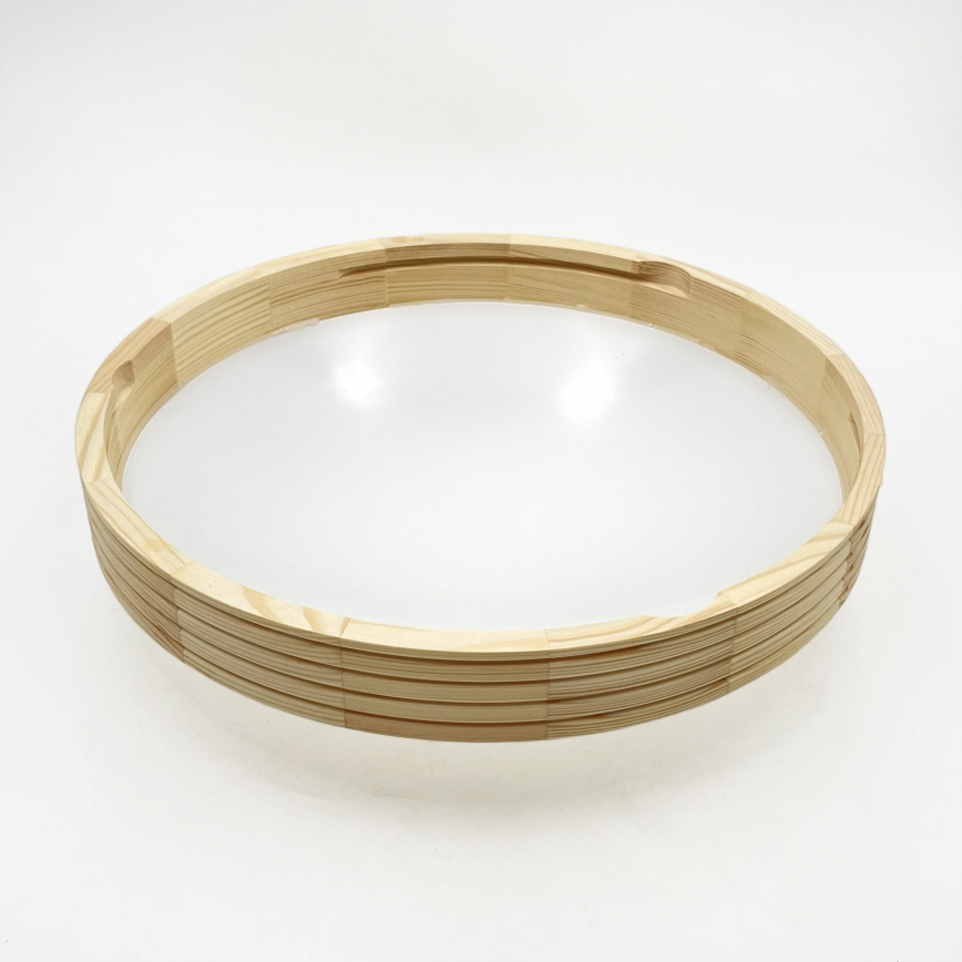 Φωτιστικό οροφής NATURAL MODERN SLIM 2xE27/15W/230V Ø 37,5 cm, από πεύκο