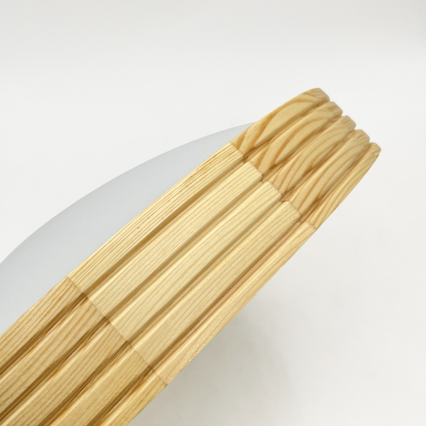 Φωτιστικό οροφής NATURAL MODERN SLIM 2xE27/15W/230V Ø 37,5 cm, από πεύκο
