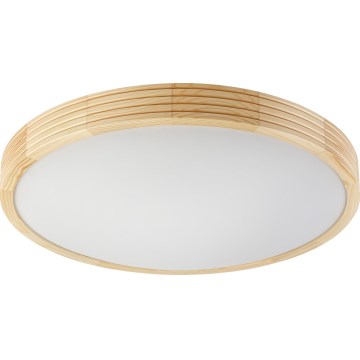 Φωτιστικό οροφής NATURAL MODERN SLIM 3xE27/15W/230V, διάμ. 47,5 εκ., πεύκο