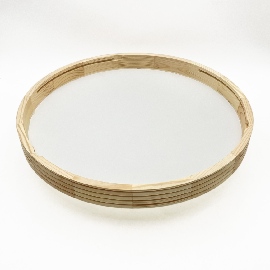 Φωτιστικό οροφής NATURAL MODERN SLIM 3xE27/15W/230V, διάμ. 47,5 εκ., πεύκο