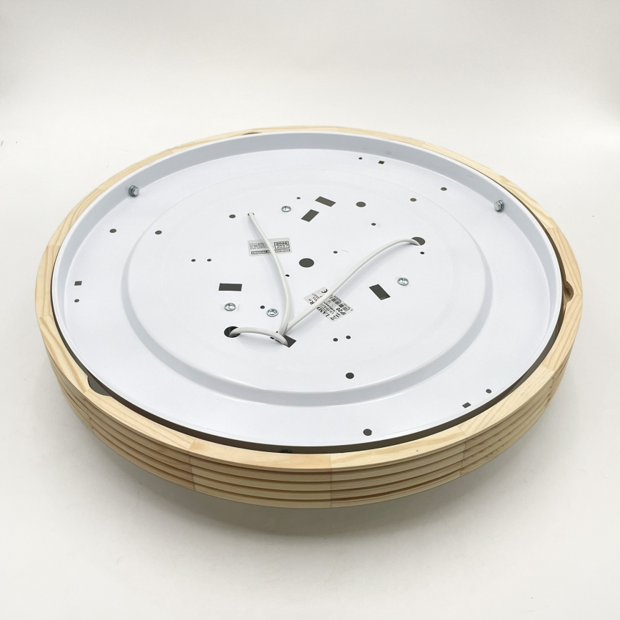 Φωτιστικό οροφής NATURAL MODERN SLIM 3xE27/15W/230V, διάμ. 47,5 εκ., πεύκο