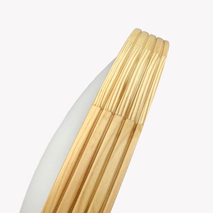 Φωτιστικό οροφής NATURAL MODERN SLIM 3xE27/15W/230V, διάμ. 47,5 εκ., πεύκο