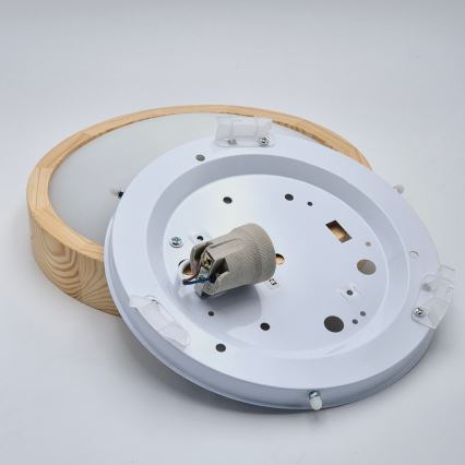 Φωτιστικό οροφής NATURAL SLIM 1xE27/60W/230V ø  27 cm πεύκο