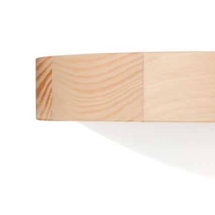 Φωτιστικό οροφής NATURAL SLIM 2xE27/60W/230V Ø 37 cm  πεύκο