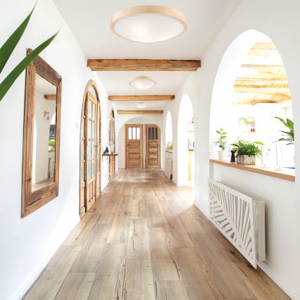 Φωτιστικό οροφής NATURAL SLIM 3xE27/60W/230V 47 cm πεύκο