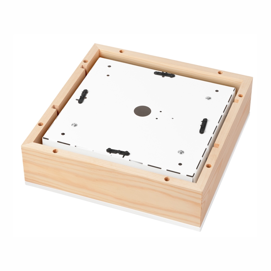 Φωτιστικό οροφής NATURAL SQUARE 2xE27/15W/230V 31x31 cm πεύκο/λευκό