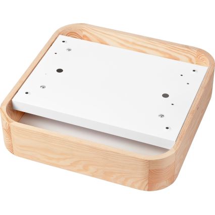 Φωτιστικό οροφής NATURAL SQUARE 2xE27/15W/230V 35x35 cm πεύκο