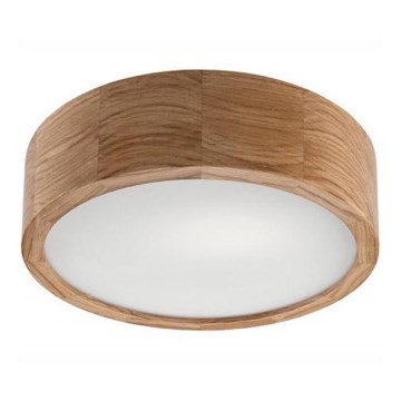 Φωτιστικό οροφής OAK 1xE27/60W/230V, σε απόχρωση δρυός, Ø 27,5 εκ.