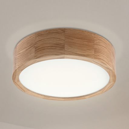 Φωτιστικό οροφής OAK 1xE27/60W/230V, σε απόχρωση δρυός, Ø 27,5 εκ.