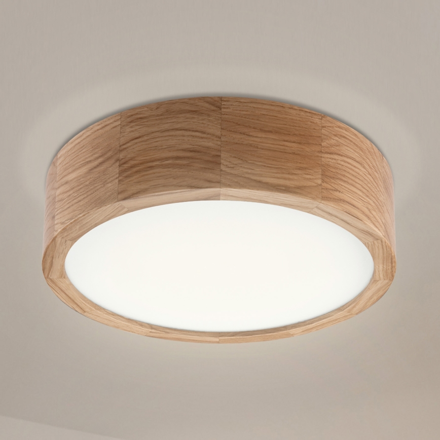 Φωτιστικό οροφής OAK 1xE27/60W/230V, σε απόχρωση δρυός, Ø 27,5 εκ.
