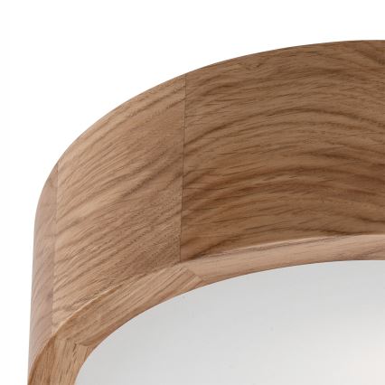 Φωτιστικό οροφής OAK 1xE27/60W/230V, σε απόχρωση δρυός, Ø 27,5 εκ.