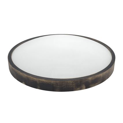 Φωτιστικό οροφής OAK SMOKY SLIM 3xE27/15W/230V Ø 47 εκ. δρυς/σκούρο καφέ