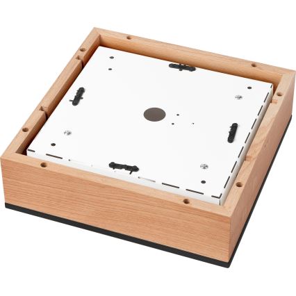 Φωτιστικό οροφής OAK SQUARE 2xE27/15W/230V 31x31 cm δρυς/μαύρο