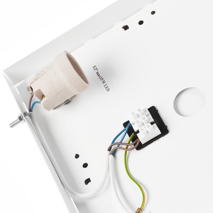 Φωτιστικό οροφής OAK SQUARE 2xE27/15W/230V 31x31 cm δρυς/μαύρο