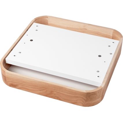 Φωτιστικό οροφής OAK SQUARE 4xE27/15W/230V 45x45 cm δρυς