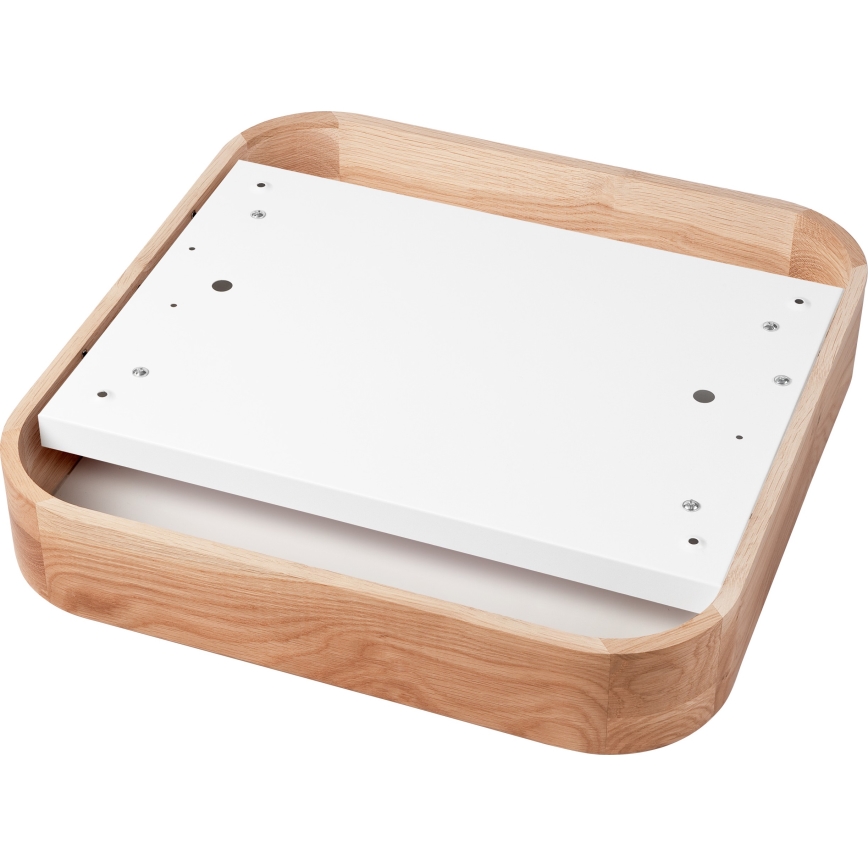 Φωτιστικό οροφής OAK SQUARE 4xE27/15W/230V 45x45 cm δρυς