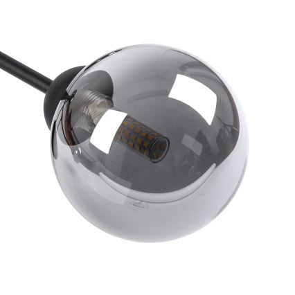 Φωτιστικό οροφής OBSIDIAN 4xG9/10W/230V μαύρο/καπνιστό γκρι