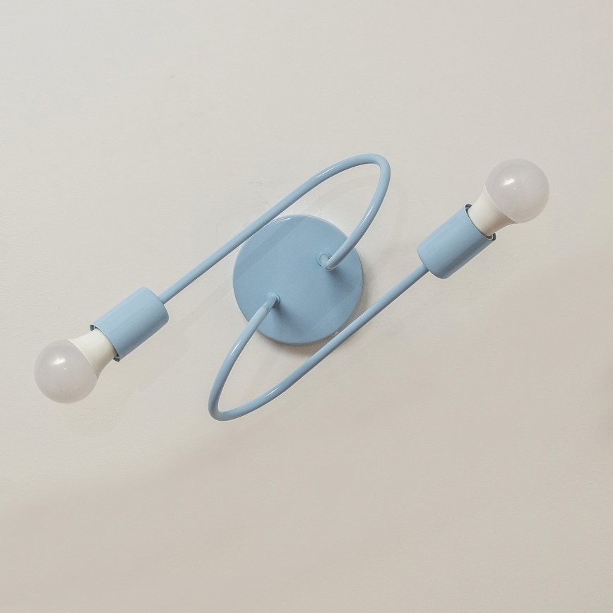 Φωτιστικό οροφής OXFORD 2xE27/15W/230V μπλε